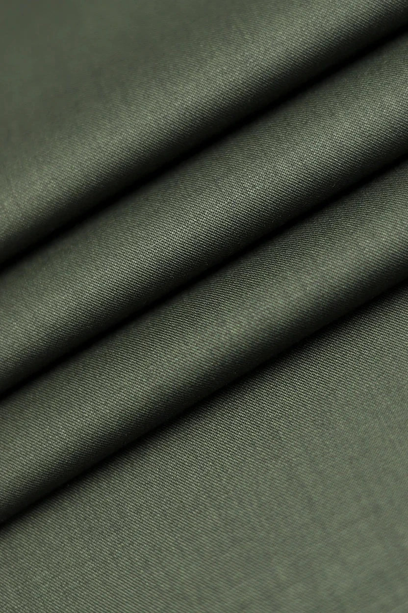 Olive Green Cotton Blend Shalwar Kameez