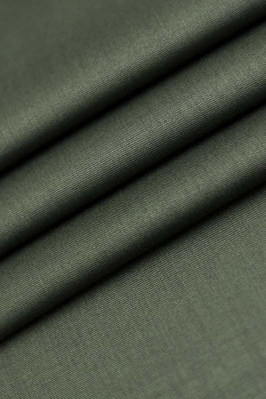 Olive Green Cotton Blend Shalwar Kameez