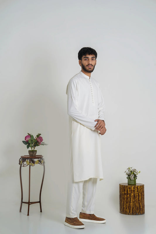 Alabaster White – Premium Boski Suit